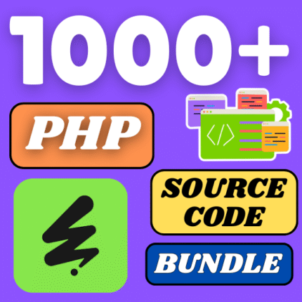 1000+ PHP source code scripts Bundle with full Copyrights