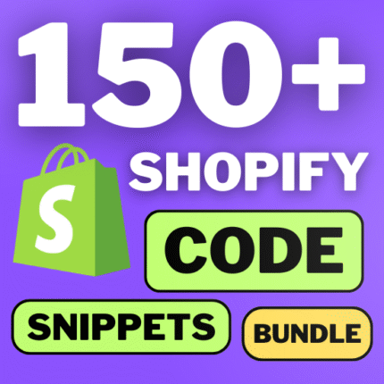 150+ Shopify Ultimate Liquid Codebook Snippets, Customizable E-commerce Shopify Liquid Codes, PLR/MRR