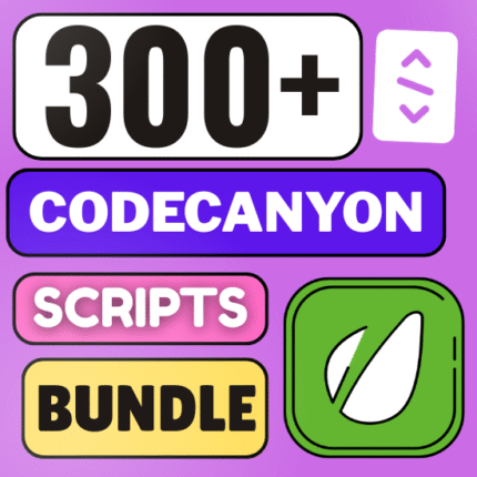 300+ Codecanyon Code Scripts Bundle For Sale With Regular License & Unlimited Free To Use