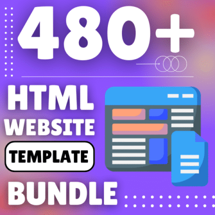 480+ Premium HTML Website Template Bundle - With Full CopyRights Resell Rights License For Unlimited