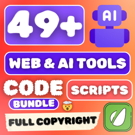 49+ Web & Ai Tools Full Stack Source Code Scripts Bundle For Sale With Full CopyRight License & Demo