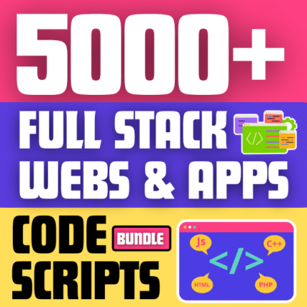5000+ Full Stack Webs & Apps Source Code Bundle Pack With Full CopyRight License & Reselling Rights