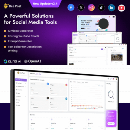 BeePost - AI Social Media Management & Content Creation SaaS with Subscription System - Codecanyon Code Scripts
